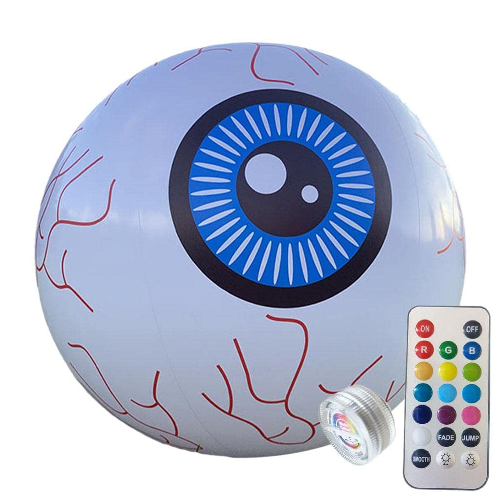 MFMEXUL Glow-in-The-Dark Beach Ball with Control, Eyeball