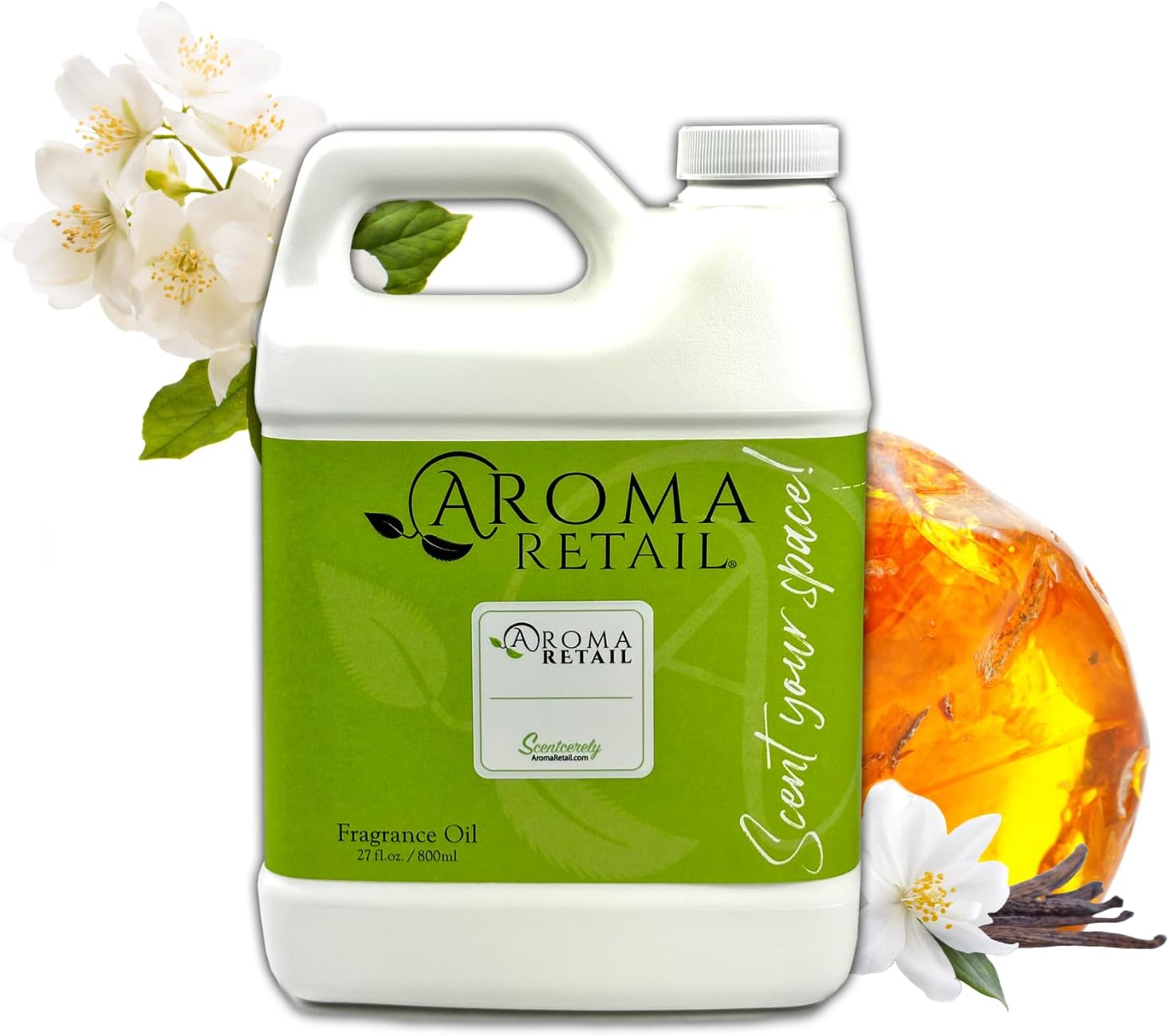 Asian Garden Fragrance Oil 27 oz Refill for Oil Diffuser with Jasmine, Amber, Vanilla & More Notes