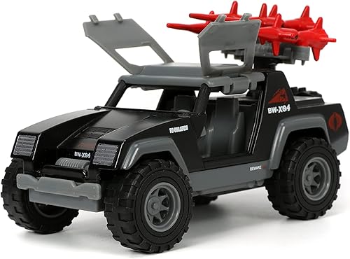 Miniatura 4 de Jada Toys G.I. Joe 1:32 Stinger - Coche fundido a presión con figura de comandante Cobra de 1.65 pulgadas, juguetes para niños y adultos