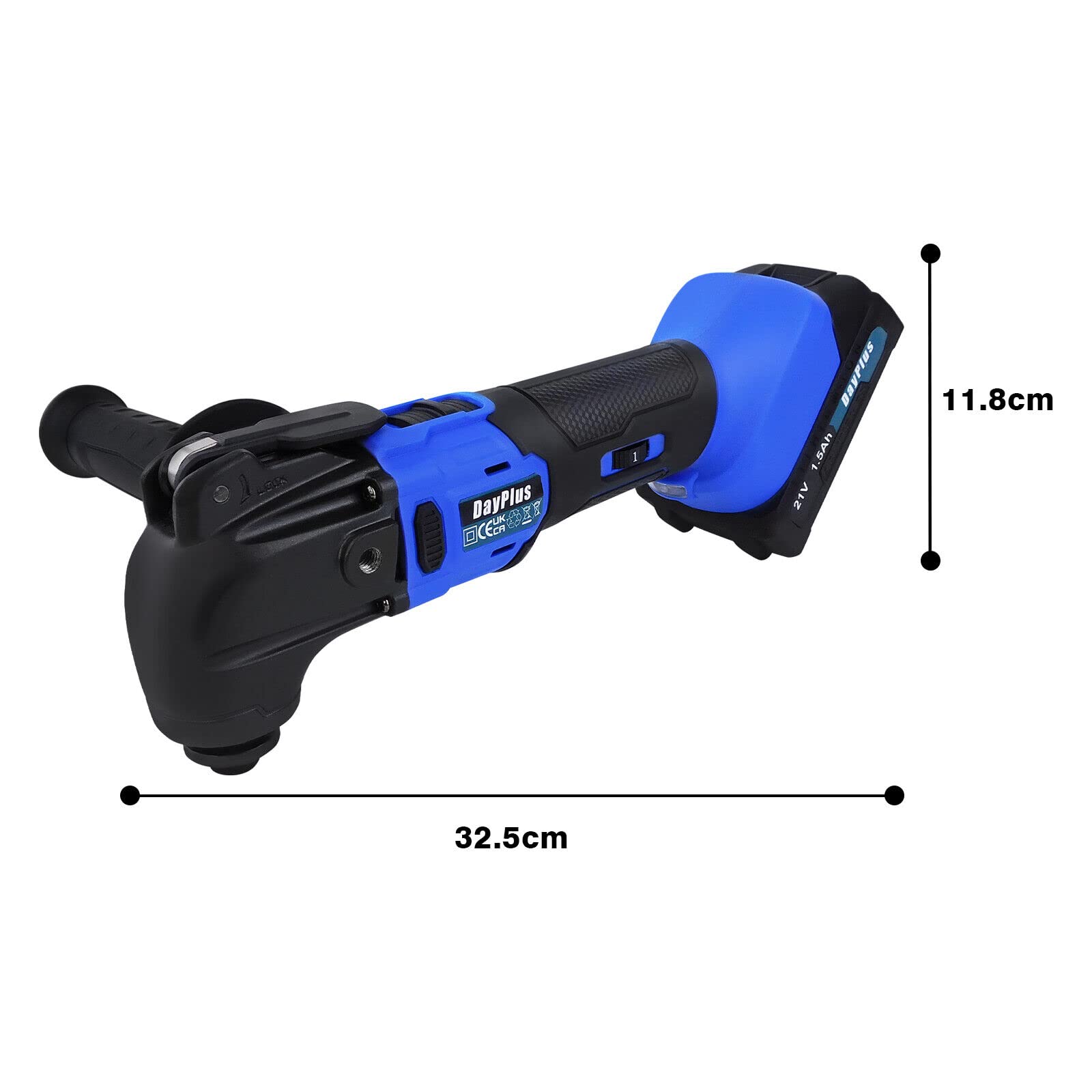 Akku Multi Tool Oszillierende Schleifmaschine Cutter Scraper Schleifmaschine Akku Set 300W Oszillierende Multi Tool mit Zubehör Kit,6 Speed Oszillieren, 4° Oszillationswinkel