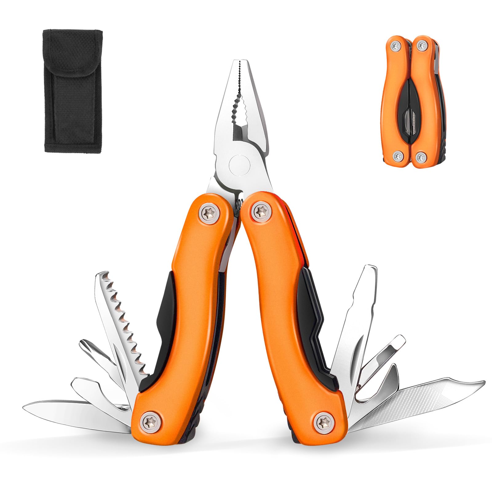 14-in-1 Multitool Pliers Portable MINI Multitool Pliers Pocket Knife Gifts for Men on Fathers Day Christmas EDC Pocket