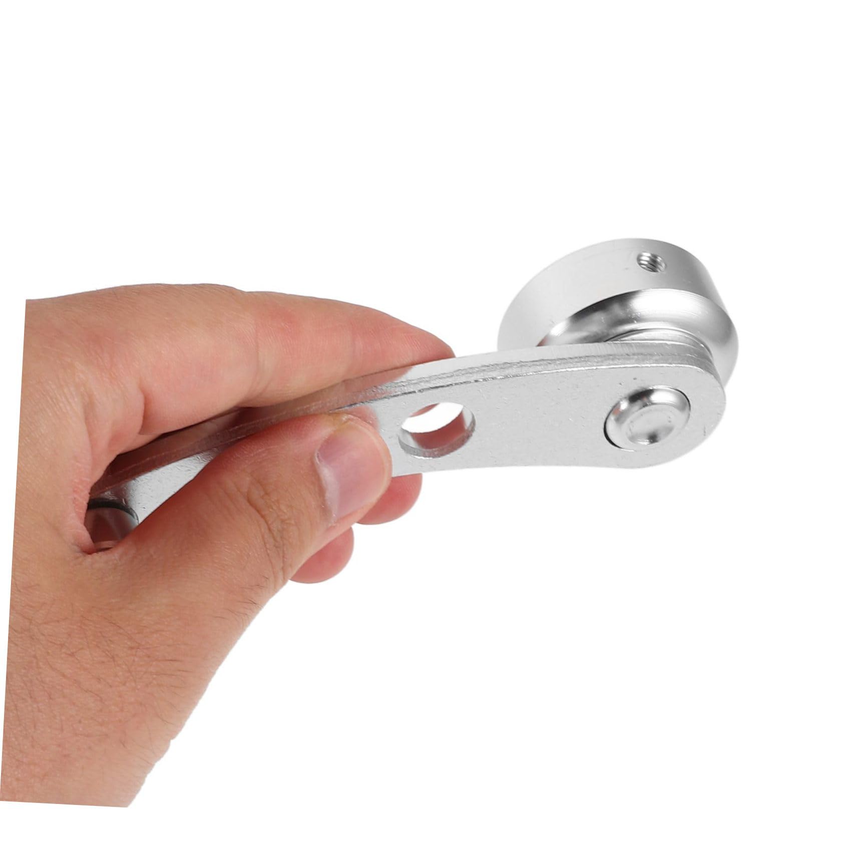 PLAFOPE Universelle Autofensterkurbelgriffe aus Aluminiumlegierung Silber