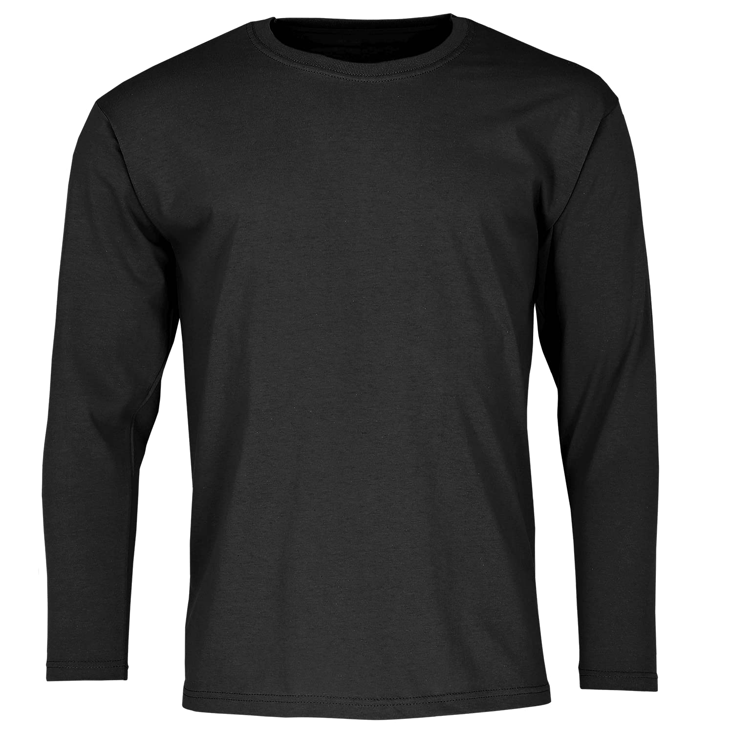 Fruit of the Loom Valueweight Long-Sleeve T-Shirt - Black - 5XL