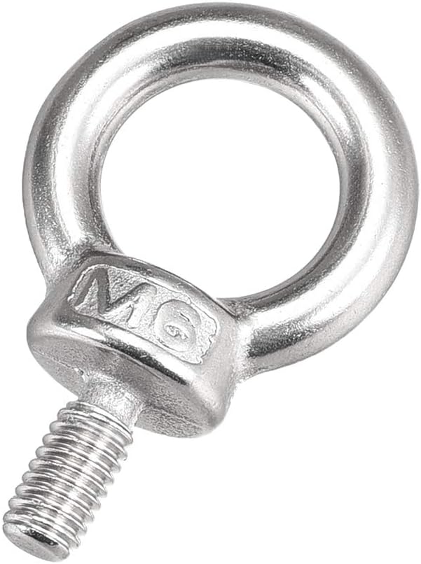 304 Stainless Steel Fully Threaded Eye Bolt for Balustrade 12mm x 50