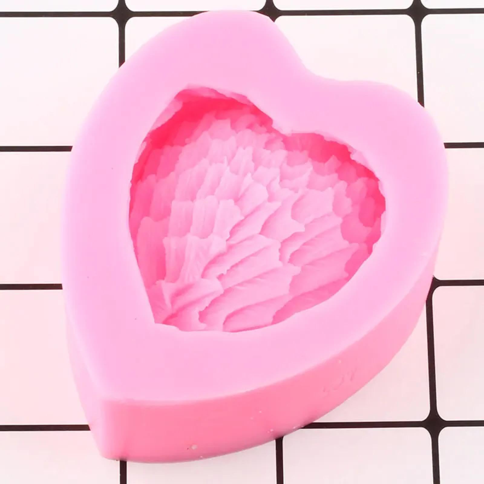 Moldes de silicona, moldes de chocolate, 9,5 x 8 cm, alas de ángel, moldes de silicona para boda, fondant, decoración de pasteles, jabón, arcilla, velas, caramelos, chocolate