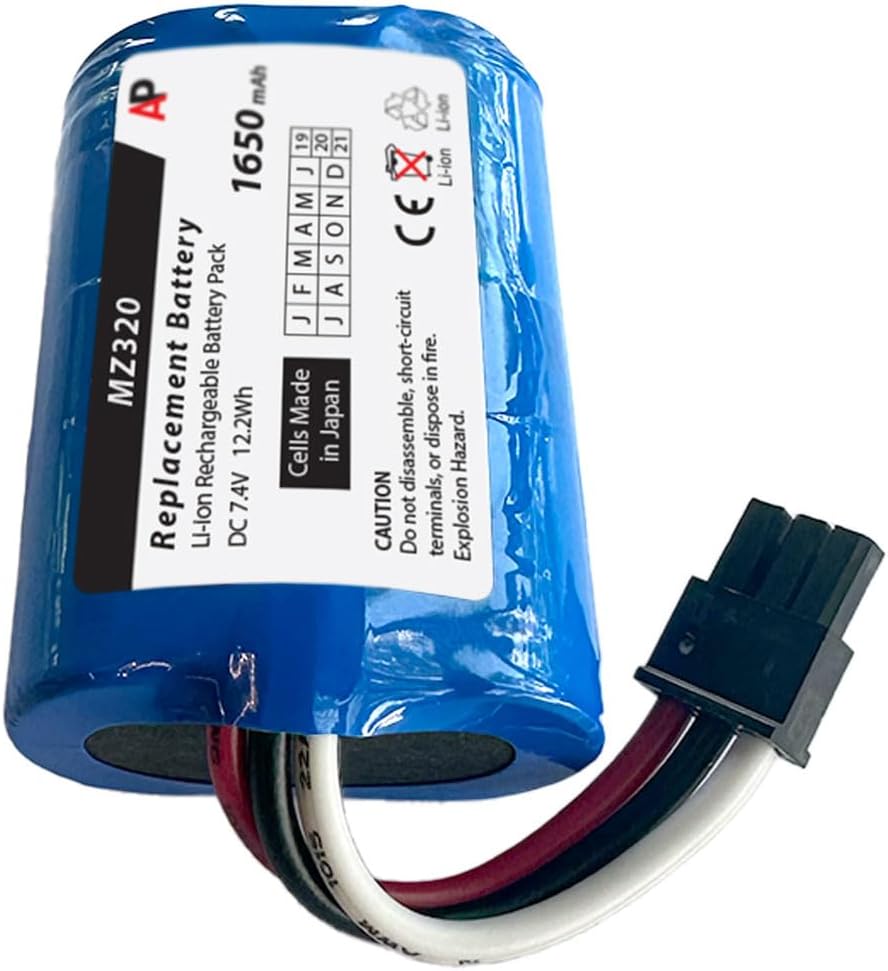 Artisan Power Replacement Battery for Zebra/Comtec MZ220 and MZ320 Barcode Printers | 1650 mAh | Lithium Ion Rechargeable Battery | Made in Japan Cells | Replaces OEM Number AK18353-1 and BT17790-1