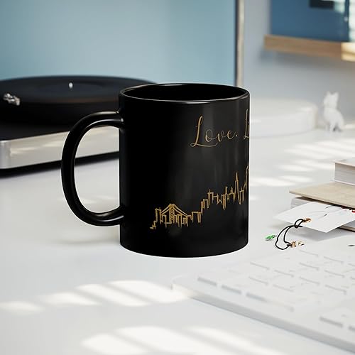 Vista 292 de TJ Originals - Taza de café Boston Massachusetts, regalo de taza de café de recuerdo de viaje turístico, taza de cerámica Skyline de 11 oz, taza