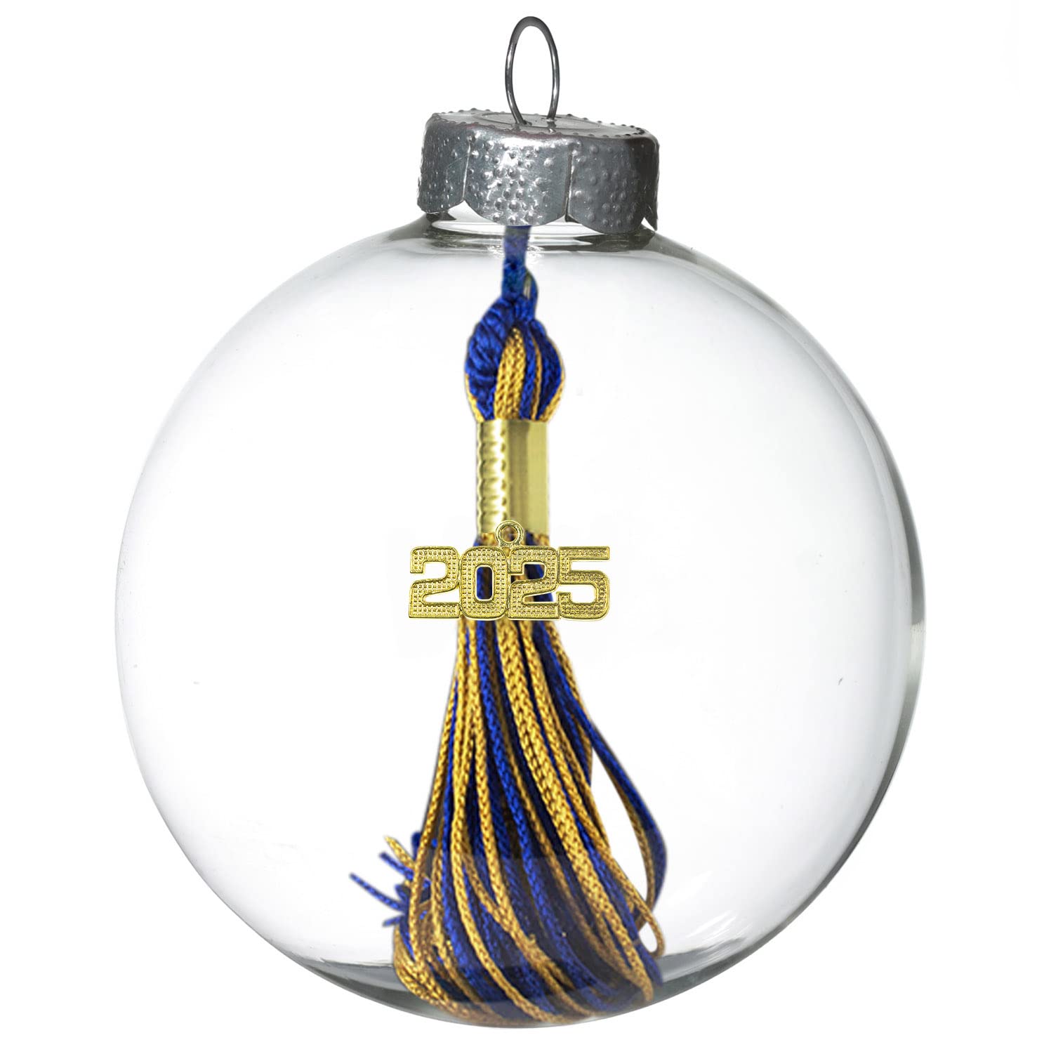 Tassel Depot - Graduation Ornament with Customizable Year - Every School Color Available - Royal/Oldgold