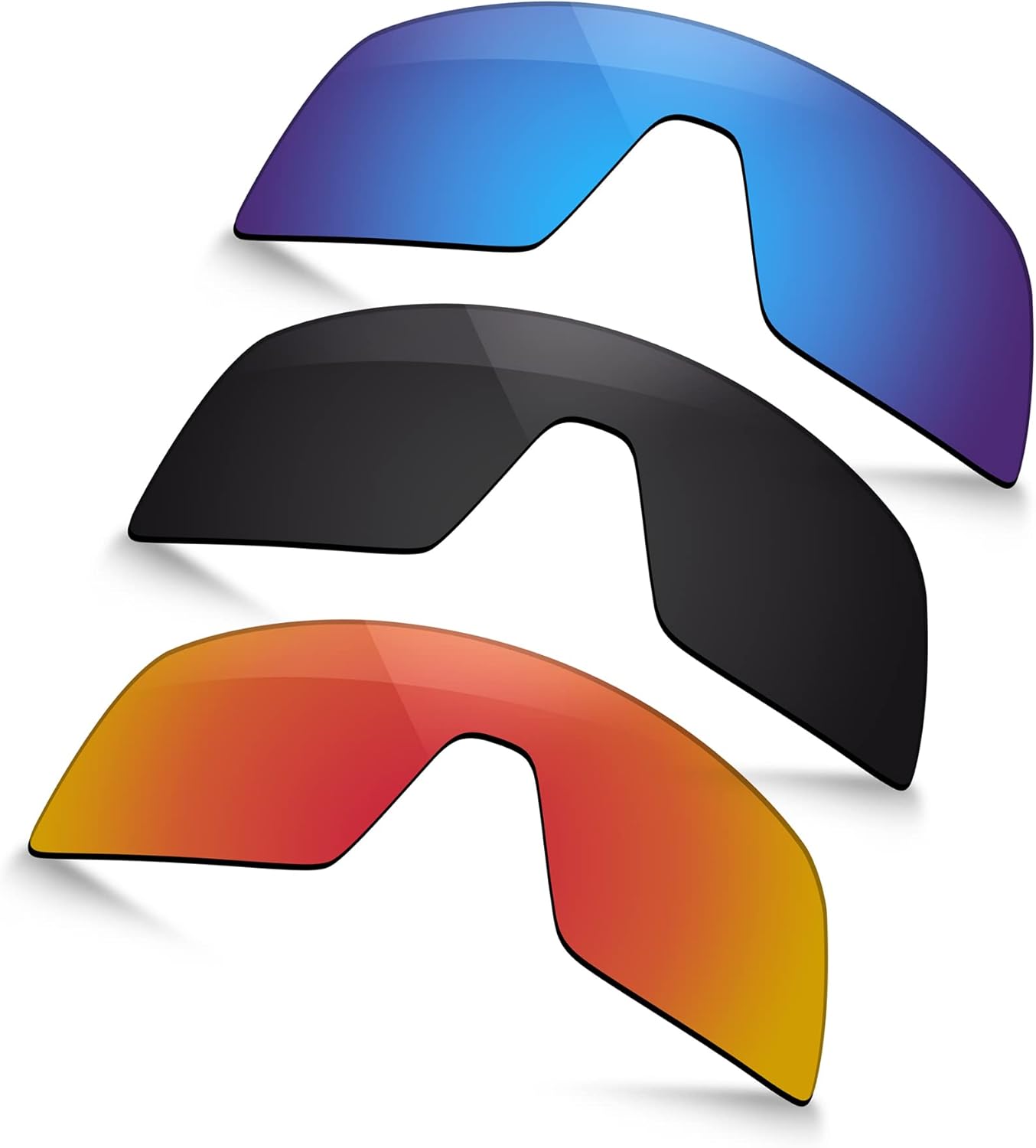 Polarized Replacement Lenses for Oakley Sutro S OO9462 Sunglasses -Ocean Blue+Black+Fire Red