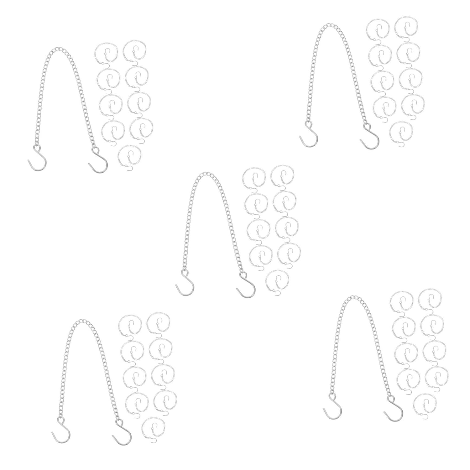 50pcs Hanging Chains Hooks for Bird Feeders Lanterns and Ornaments Versatile Multipurpose Hangers for Indoor and Outdoor Use