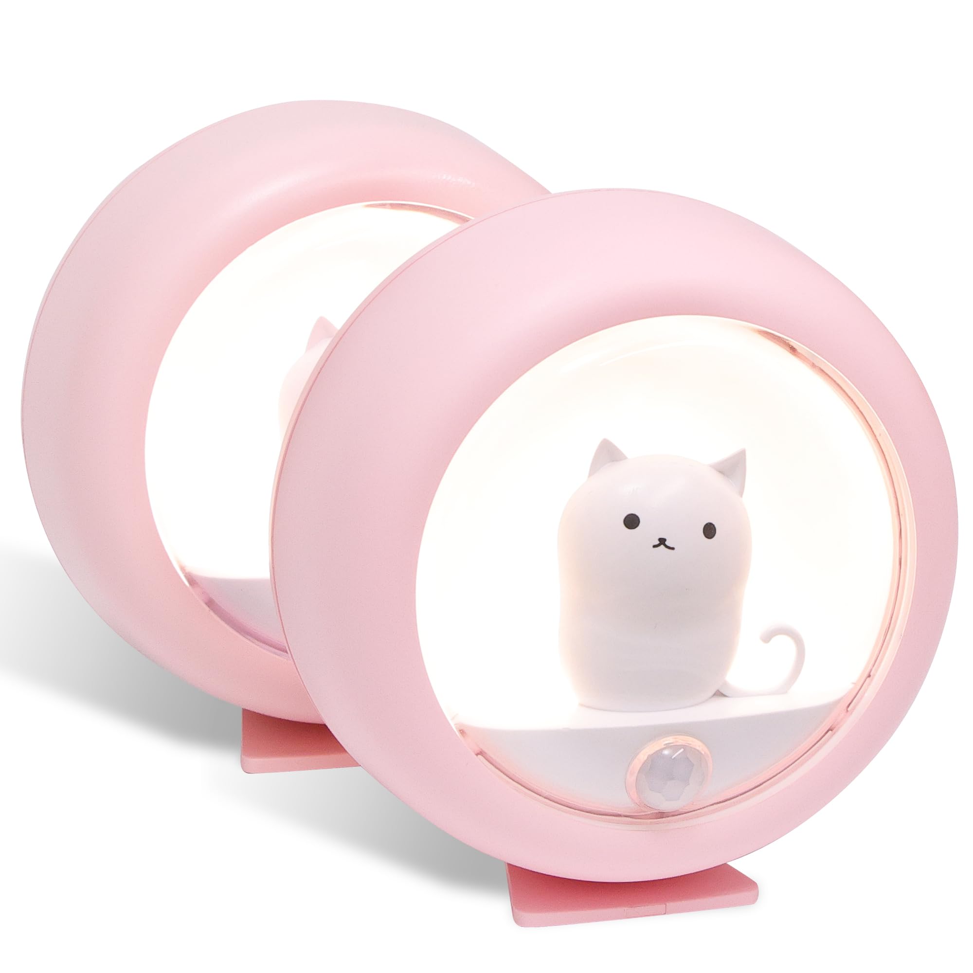 Attivolife Cat Motion Sensor Night Light (Pink Cat 2)