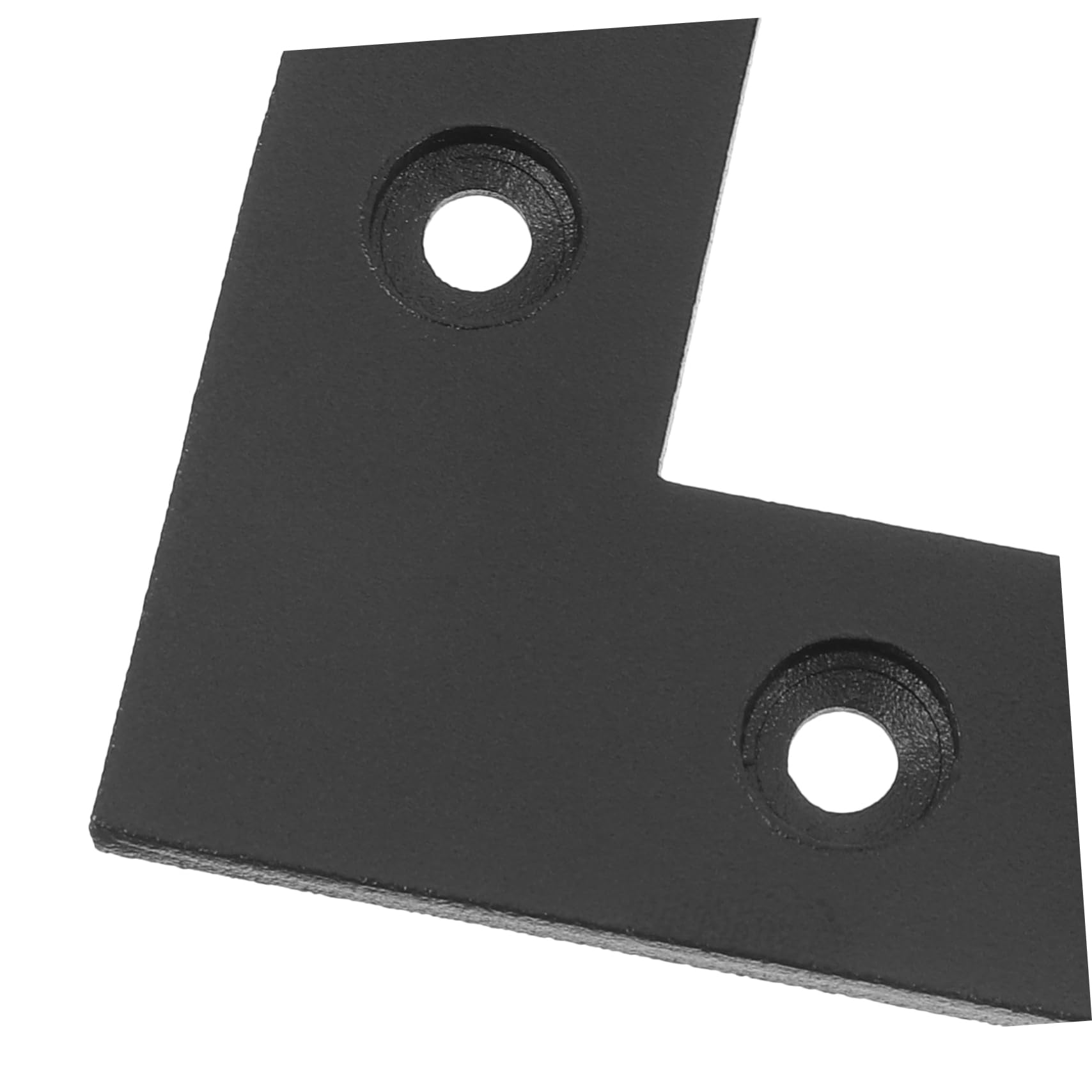 Zerodeko Staffe Angolari Stile Rustico Nero in Acciaio al Carbonio Set 4 Pezzi Supporto Decorativo Resistente e Funzionale per Porta da Garage e Cancello da Giardino