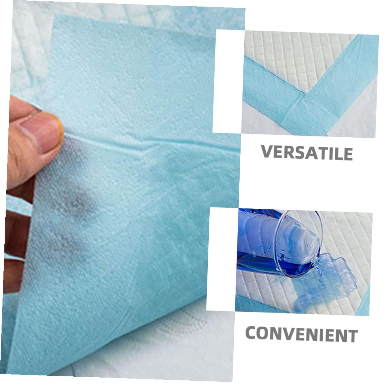 ORFOFE Einweg Wickelunterlagen 60x90cm für Babys Kinder Erwachsene Saugfähige Urinunterlagen mit Auslaufsicherer Kante Hautfreundliches Vlies Praktische Einweg Pads für Zuhause und Unterwegs