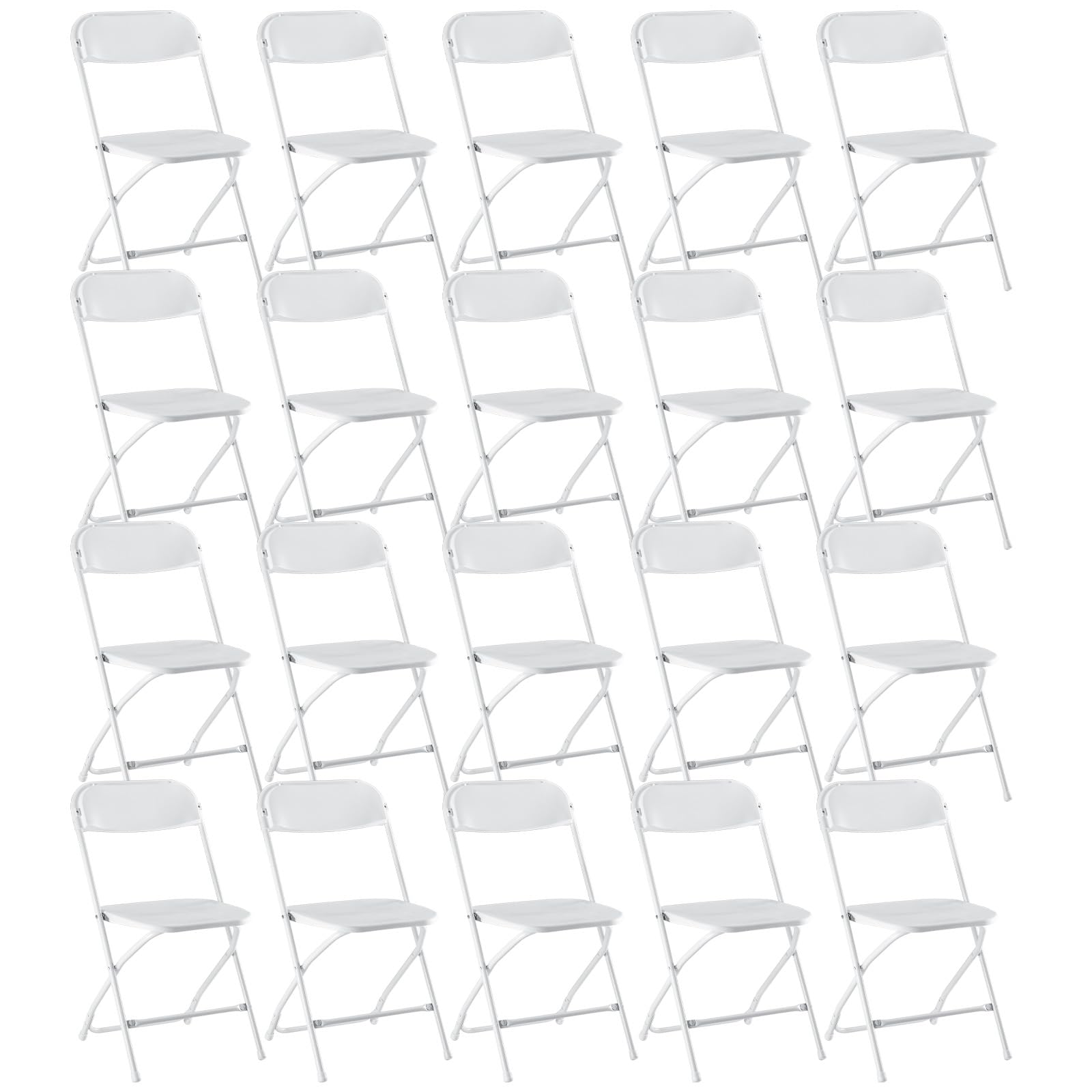 DUMOS Folding Chairs Sets of 20, Portable Chairs, Home Office