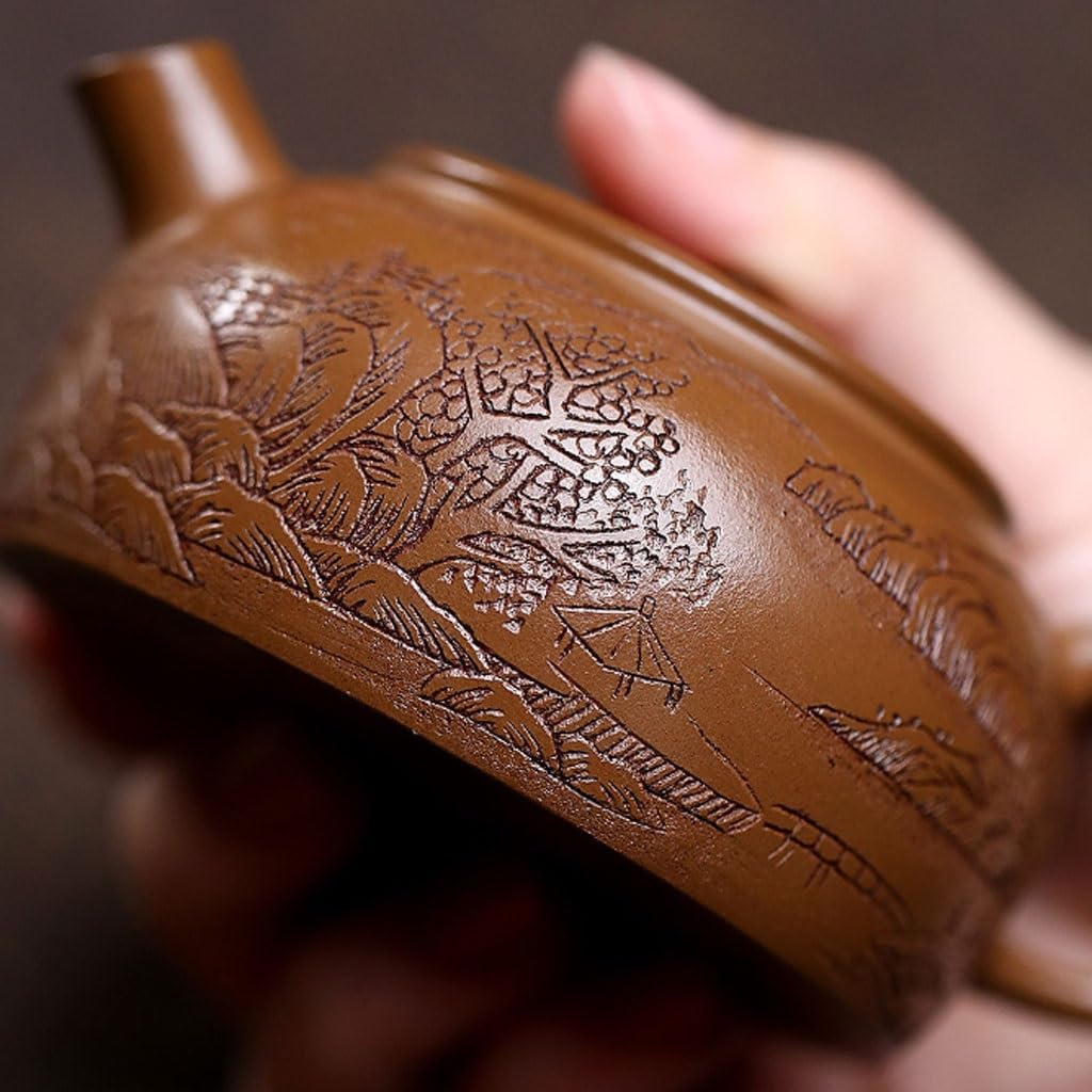Teesieb Kreative Handgemachte Exquisite Muster Jiangshan Schöne Teekanne Home Lila Sand Teekanne Wasserkocher