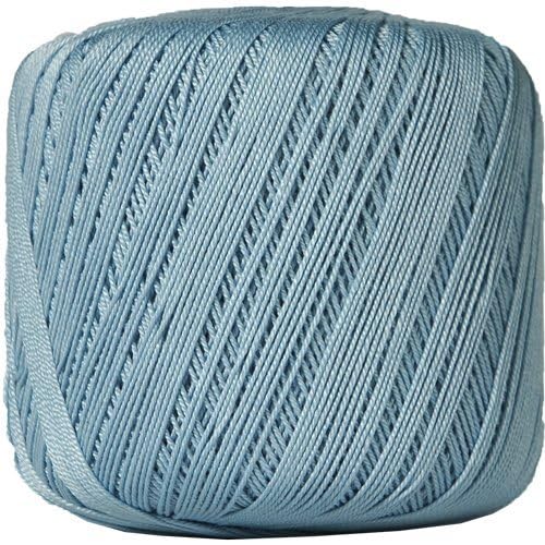 Image of ThreadArt 100% Cotton Crochet Thread Size 10, Light Blue 19 | Soft pure cotton crochet thread for lace, doilies, amigurumi and crafts. Smooth finish with crisp stitch definition.