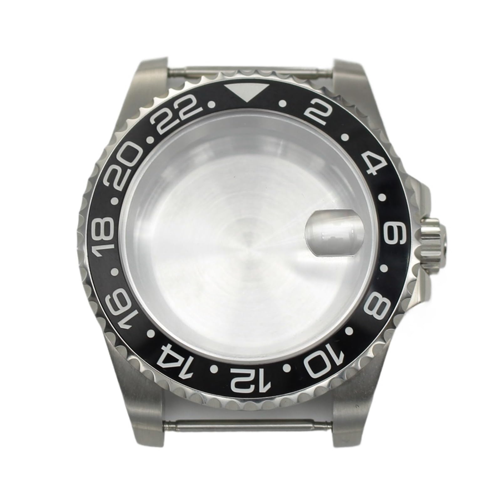 1 szt. 40mm E GMT etui na zegarek zapięcie suwakowe szafirowe dla Miyota8215 Movt 120 Click 20ATM pasek Oyster