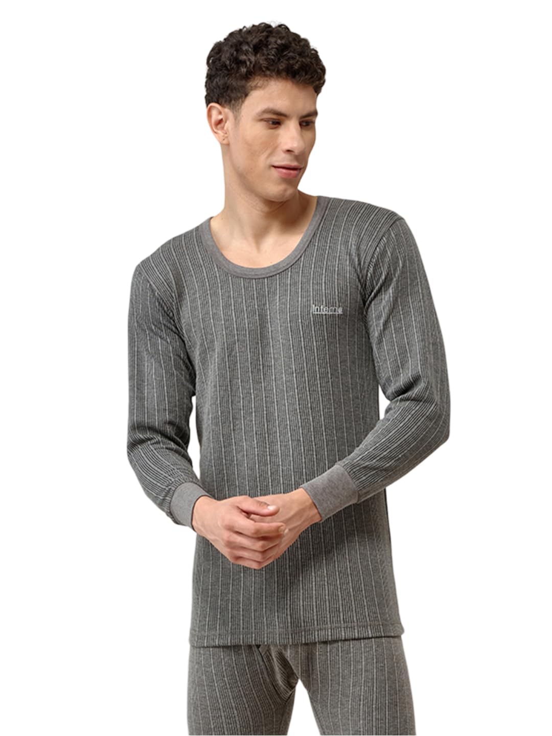 lux inferno Men's Solid Regular Fit Thermal Vest-picture-15