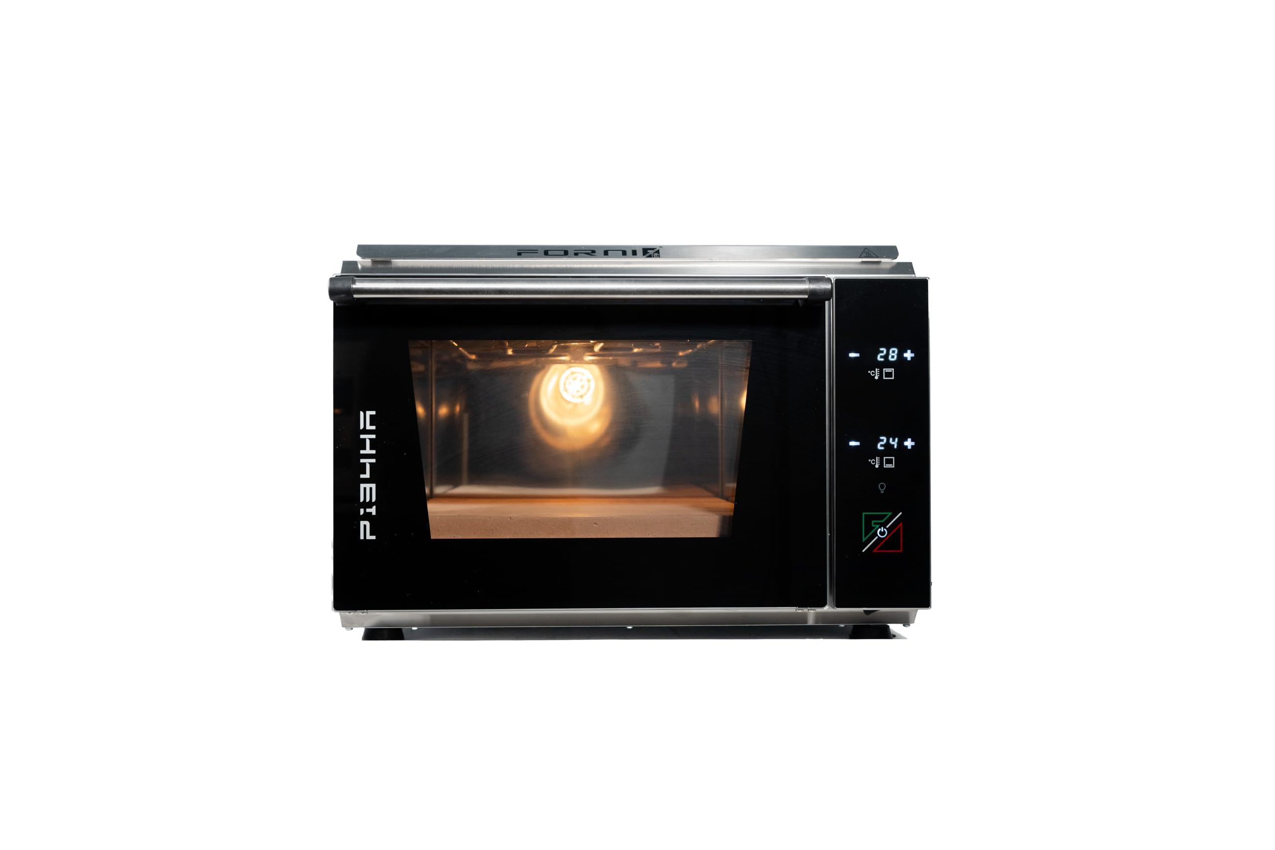 Effeuno P134HA 509 PRO Electric Pizza Oven with Biscotto Stone - Countertop Indoor/Outdoor Pizza Maker, Heats to 509°C, Bakes in 90 Seconds, Digital Touchscreen, UK 13-Amp Plug - Made in Italy