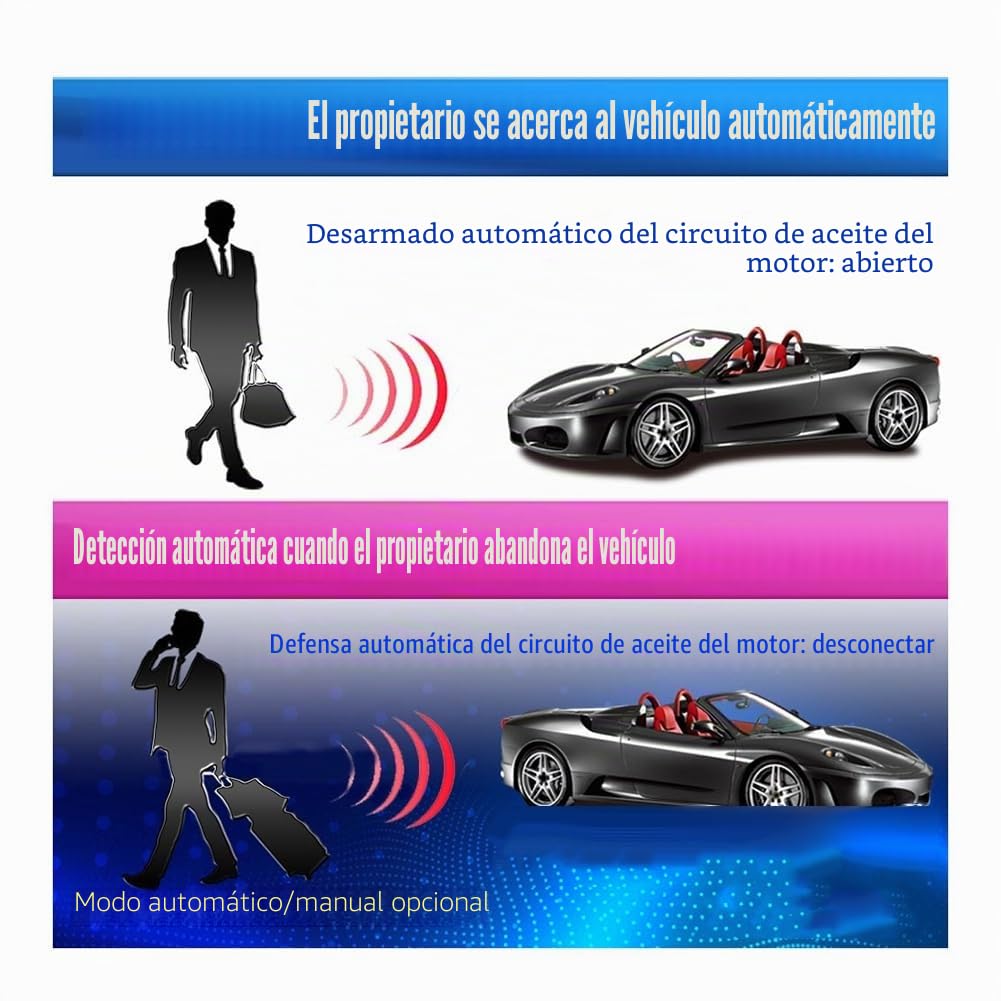 Inmovilizador Inalámbrico de 12 V para Motor de Coche, Antirrobo de Seguridad Inteligente, Dispositivo con Forma de Relé Reemplazable