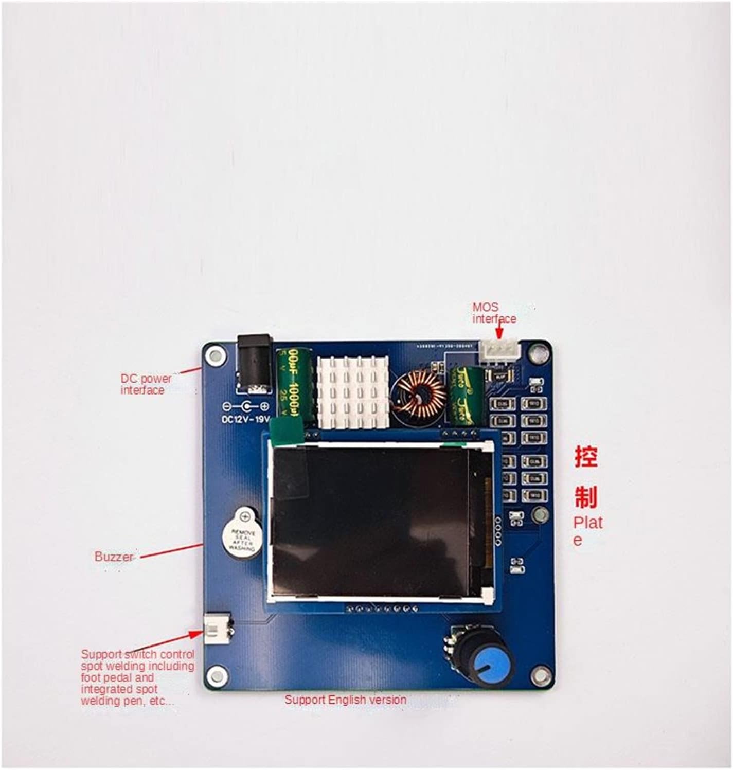 1600F Spot Welder DIY Capacitor Pulse Spot Welding Machine 18650 Battery Pack Welding Controller Welding Tools