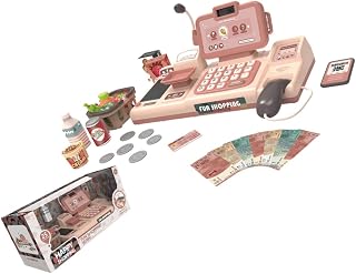 ULTECHNOVO 1 Conjunto Caixa Registradora Infantil Máquina De Fazer Dinheiro Brinquedo Caixa Registradora Playset Ternos De Caixa Para Terno Fingir Brinquedo De Compras Role Play Brinquedo