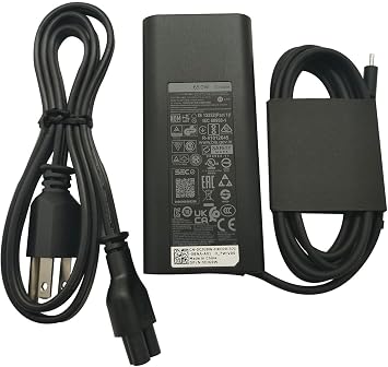 OEM 65W USB-C Charger for Dell HA65NM170 XPS 12 9250 13 9350 9360 9365 9370 | 9380 Latitude 7370 7280 7480 5480 7275 5290 7490 LA65NM170 02YK0F 0M1WCF USB Type C AC Power Adapter Supply