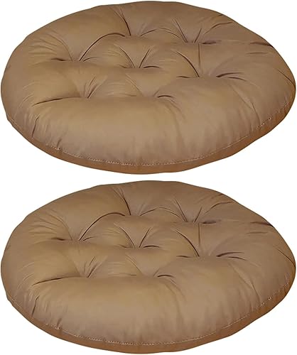 2 cojines de asiento para sillas de oficina, cojín cuadrado redondo para cocina, comedor, oficina, 16 x 16 pulgadas