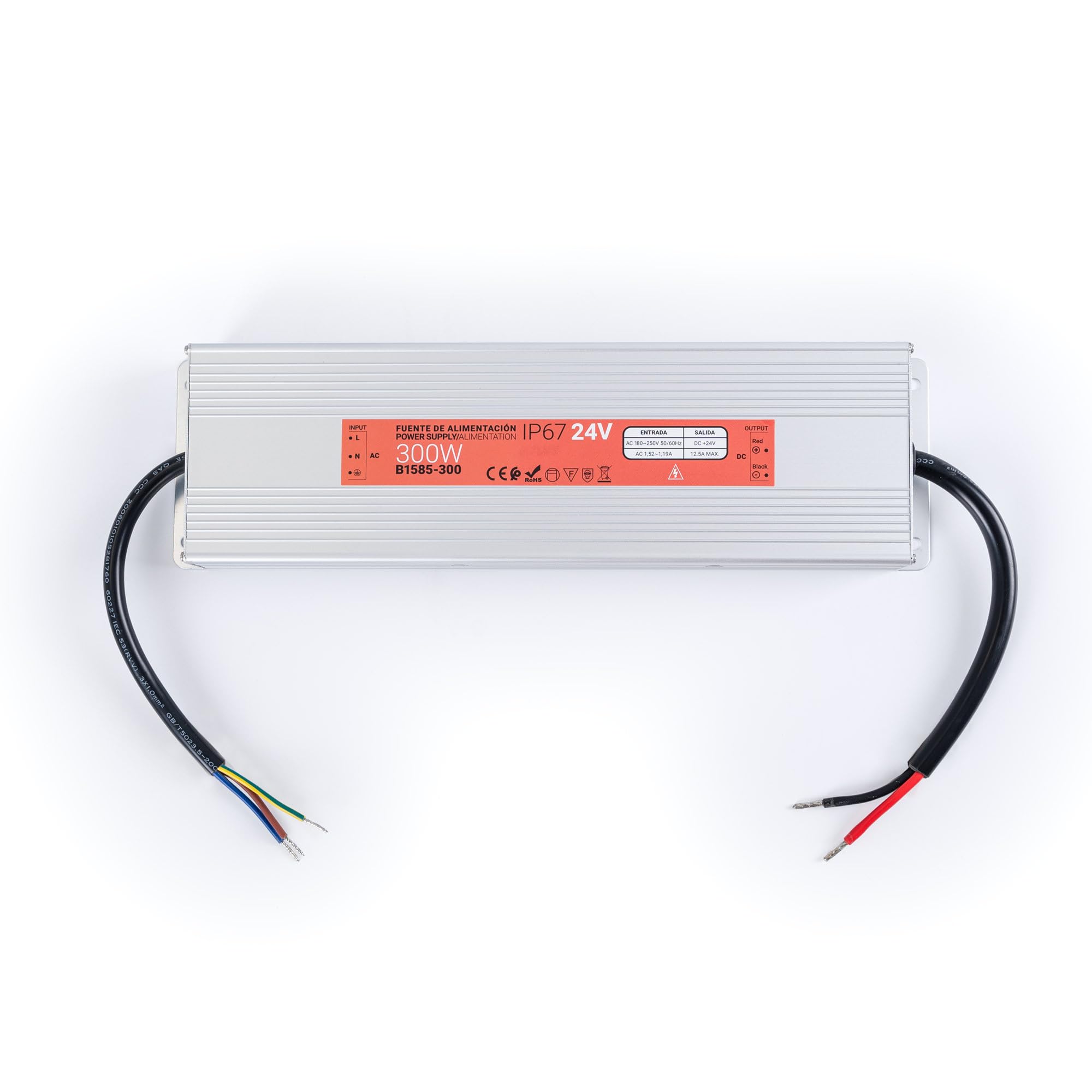 Source d'alimentation étanche slim 300 W 24 V - 12,5 A - IP67