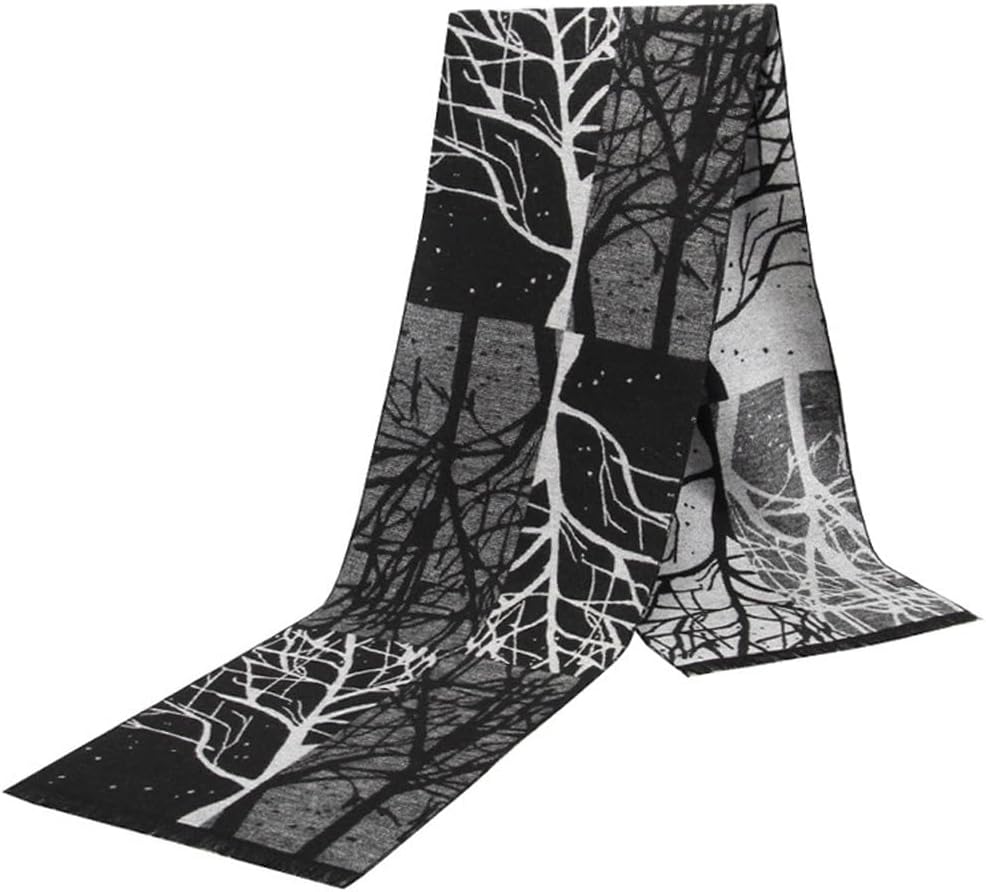 Winter Men's Scarf Velvet Scarf Business Warm Scarf(E)