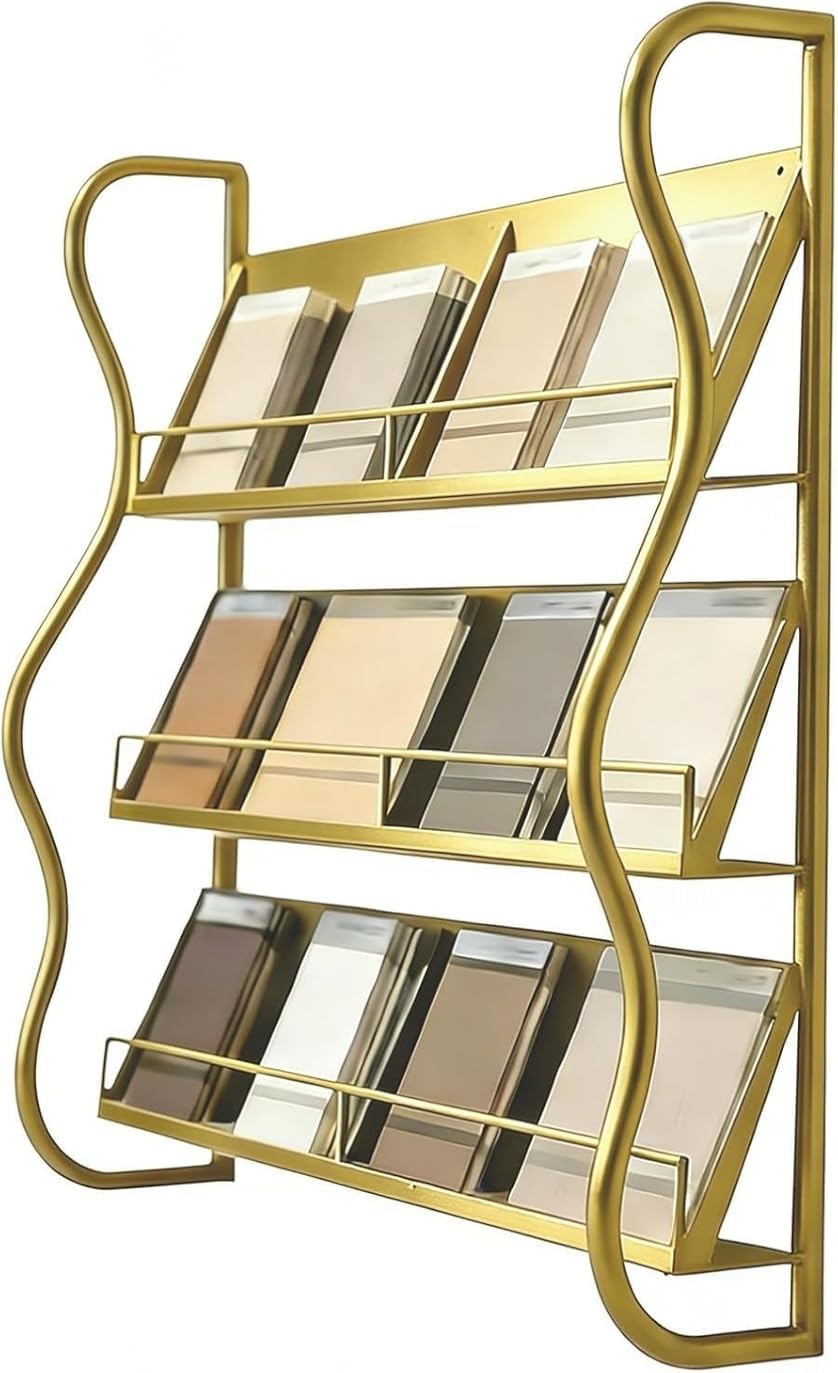 XAZLBIW Tile Sample Display Shelf, Large Storage Rack Wall Hanging for Flooring Color Swatch