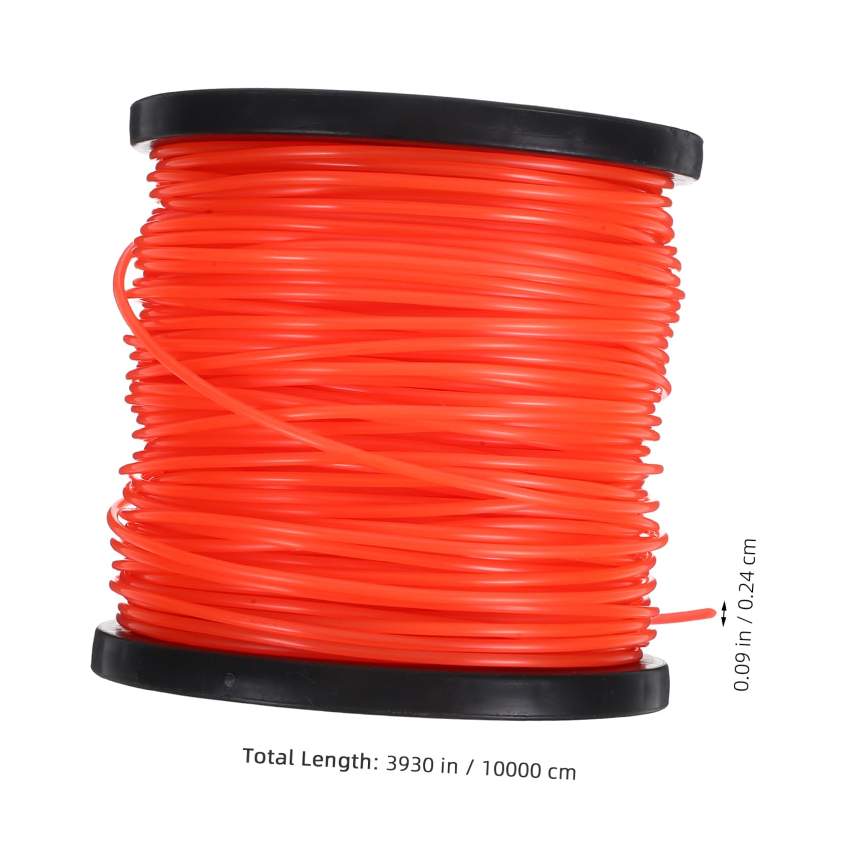 Didiseaon 1 Rollo Cuerda de Cortacésped de Nylon Redonda de Línea de Recambio para Desbrozadora y Jardinería Resistente y de Instalar para Cortar Césped y Vegetación del Jardín