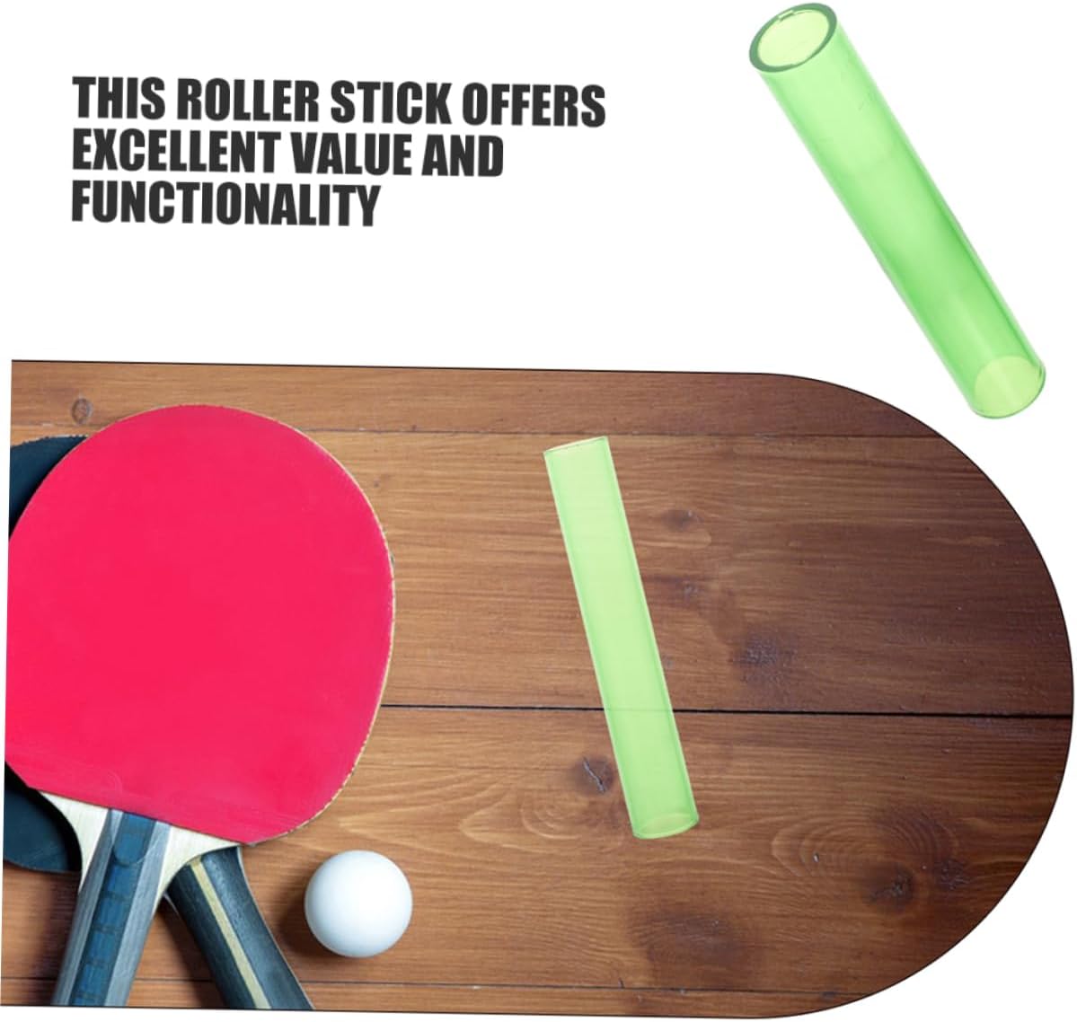 KOMBIUDA 2pcs Pong Accessories Paddle Roller Stick Table Tennis Racket Rubber Roller for Quick Stable Rubber Adhesion