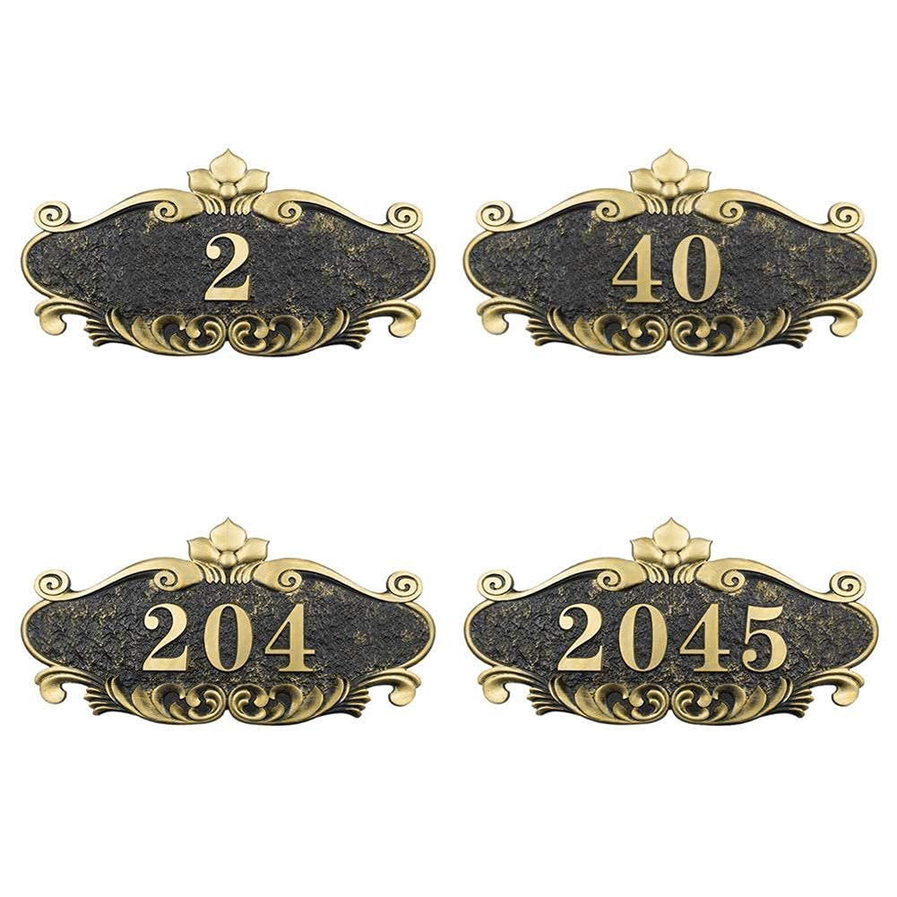 Door Numbers Personalized Vintage House Number Plaque Custom House Address Sign Plaque for House Front Door Numbers Decorative House Number Plate for Apartment Hotel Office Dormitory