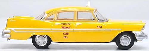 Miniatura 2 de Oxford Diecast 1959 Plymouth Belvedere Taxi Amarillo Tanner Yellow Cab Co. 187 (HO) Escala Diecast Modelo Coche 87PS59002