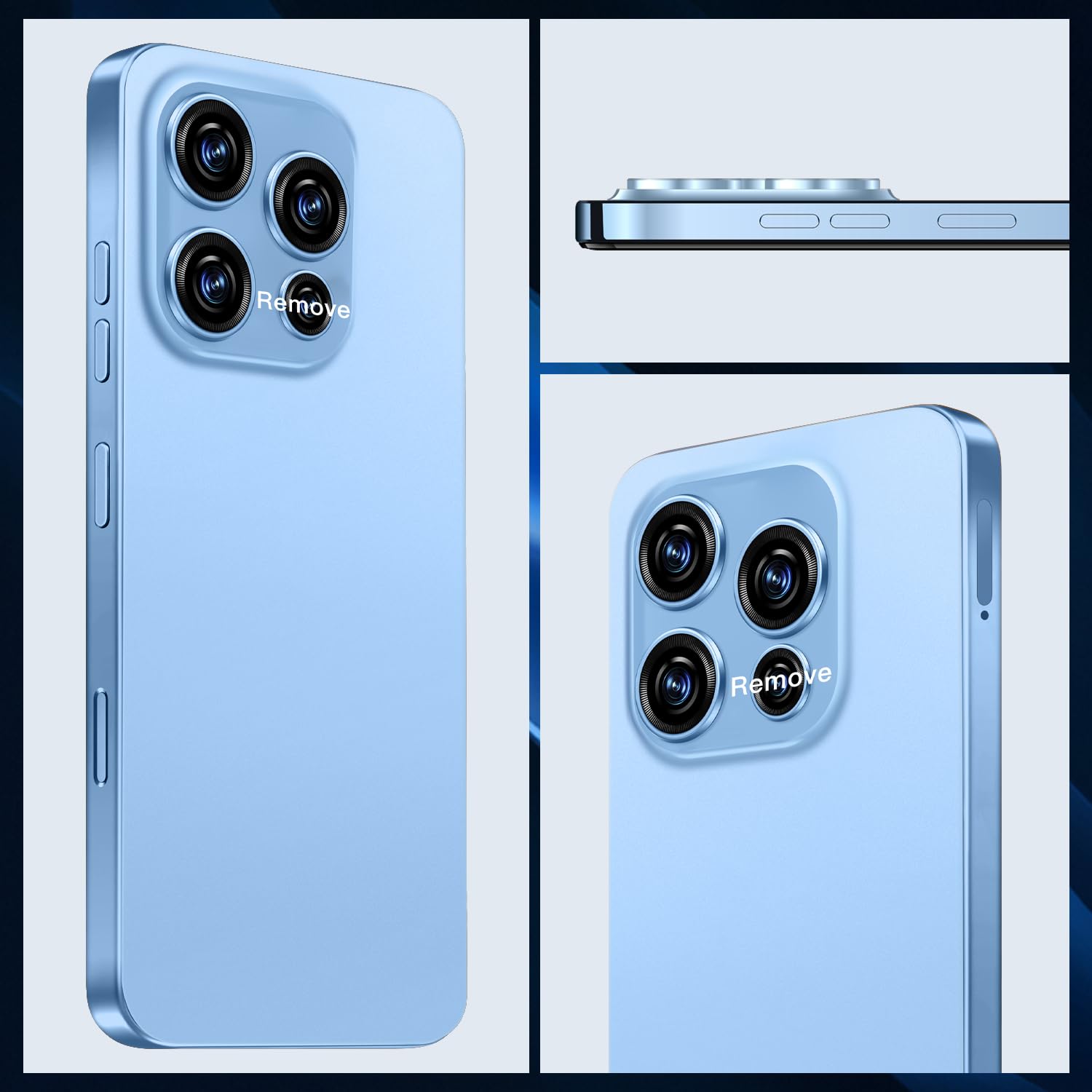 16PROMA X 5G Phone,Smartphone Unlocked Cell Phone 16GB+512GB/6.99“ HD Screen Display/68MP+108MP Camera/7000 mAh, Dual SIM Card/Face Unlock/Fingerprint Button Unlock (Pink)