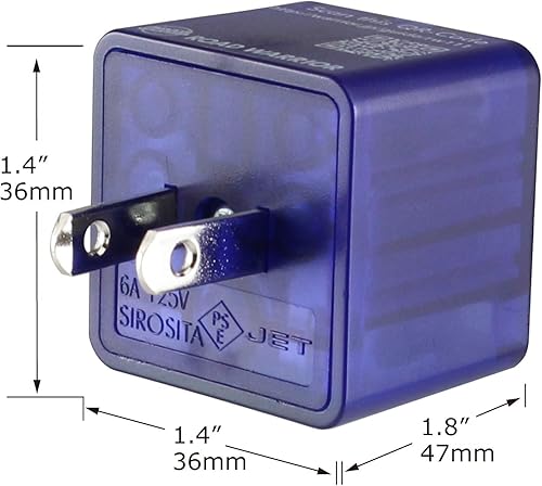 Miniatura 7 de ROAD WARRIOR Adaptador de enchufe de EE. UU. EuropaReino UnidoChinaAustraliaIndiaBrasil para salida de EE. UU., no convierte voltaje RW111BL