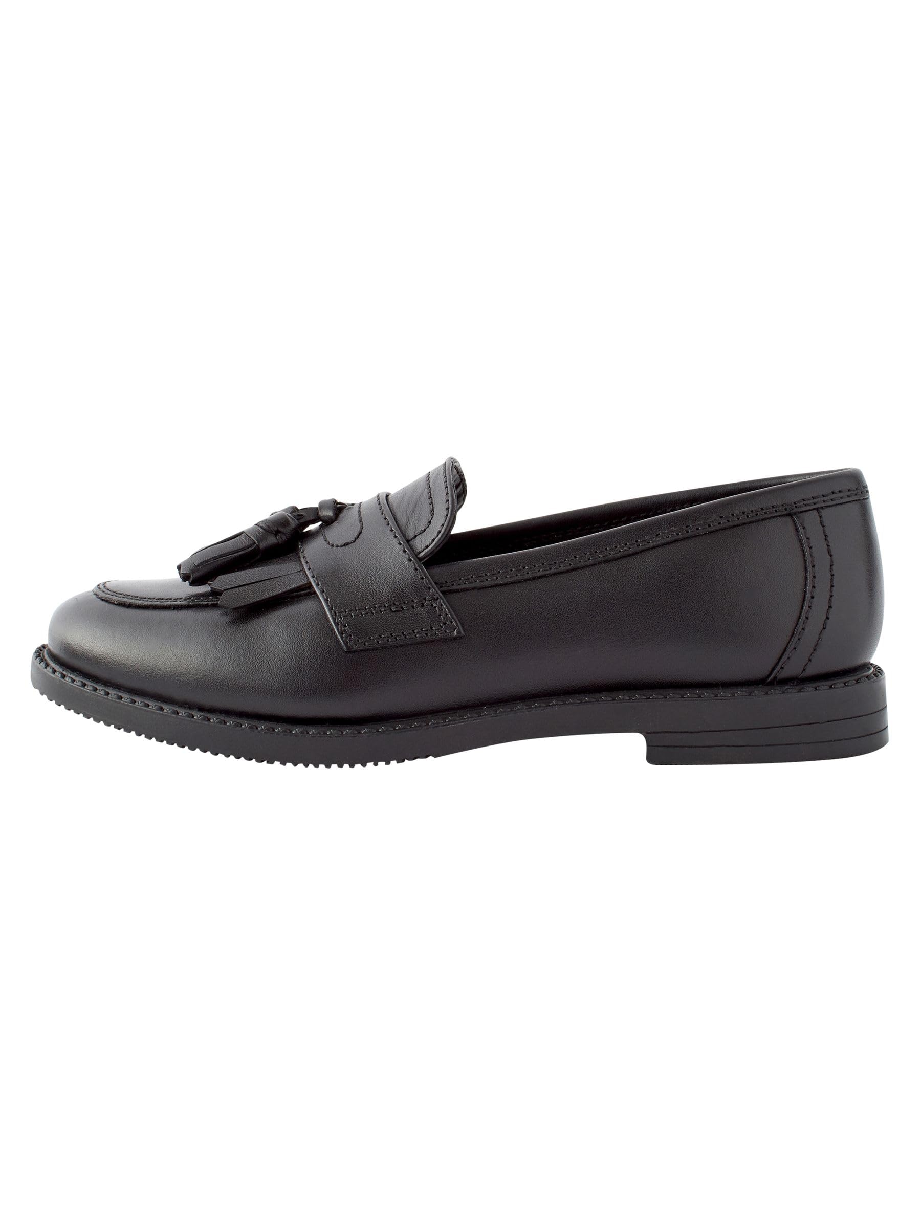 NEXT Niñas Mocasines Escolares de Cuero con borlas