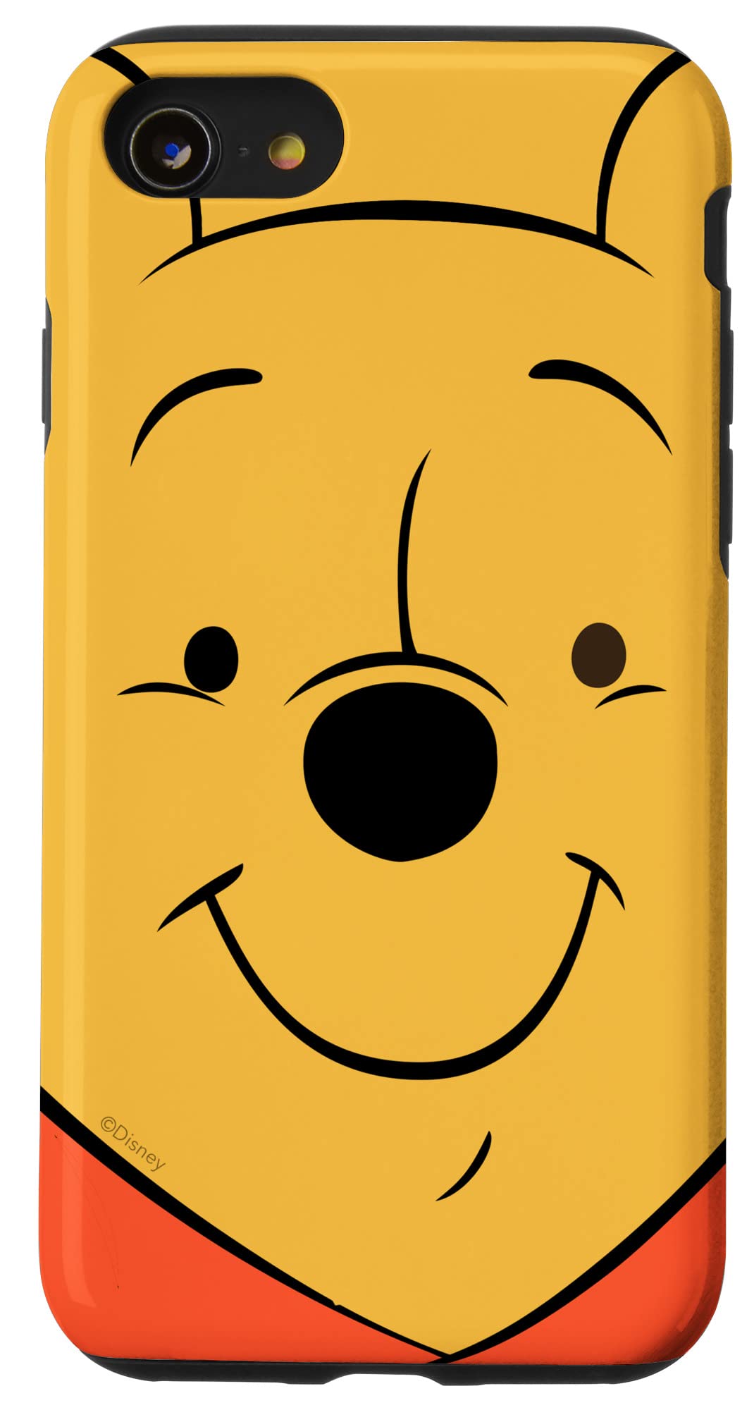 Custodia per iPhone SE (2020) / 7 / 8 Disney Winnie the Pooh Face Giallo Miele