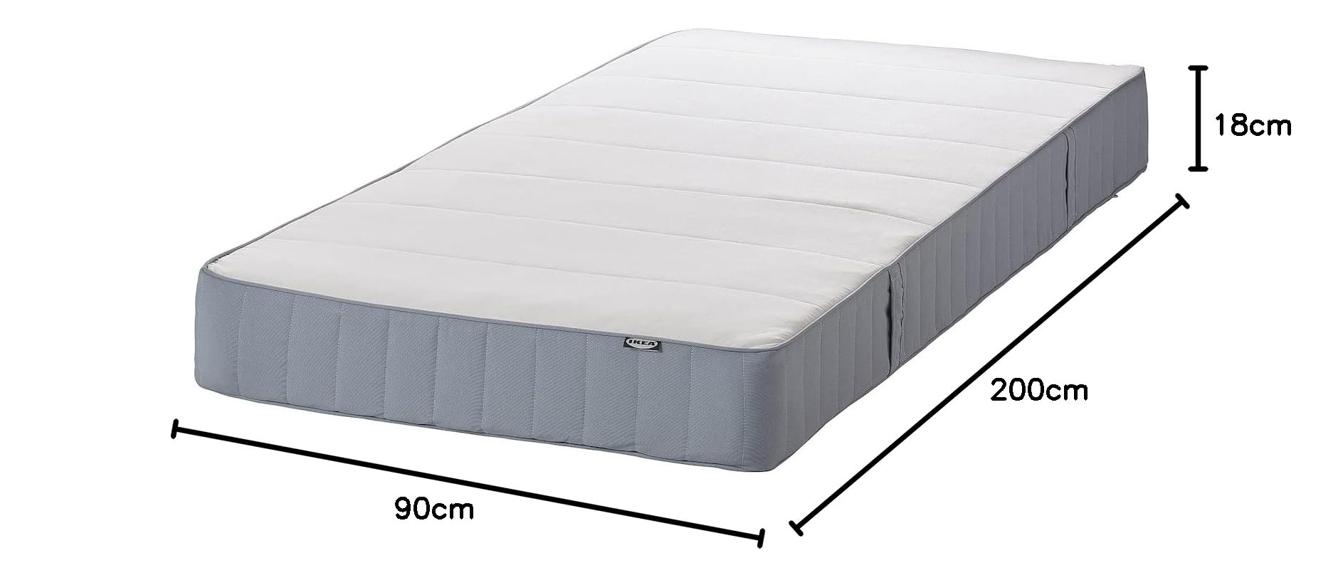 IKEA シングルマットレス ÅFJÄLL オーフィエル フォームマットレス, ふつう/ホワイト