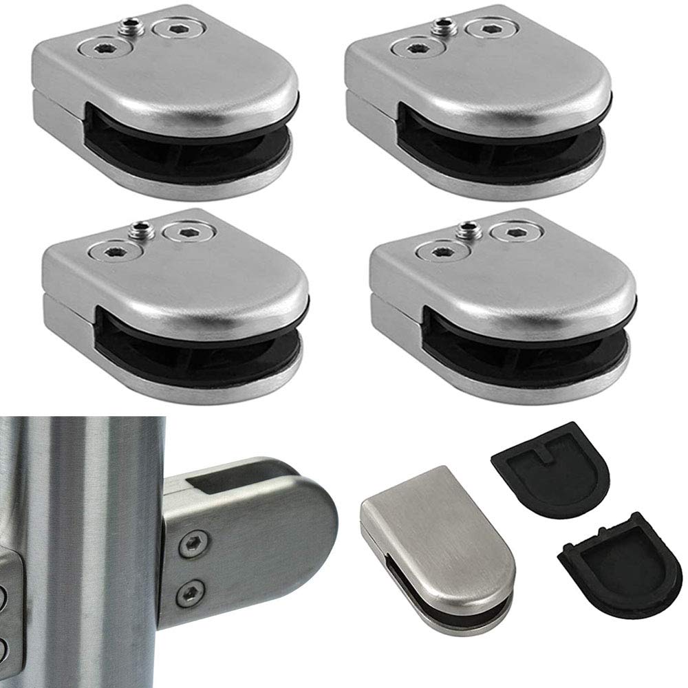 Buy 10 PCS 1012mm Large Round Glass Clamp Stainless Steel Glass Clamps