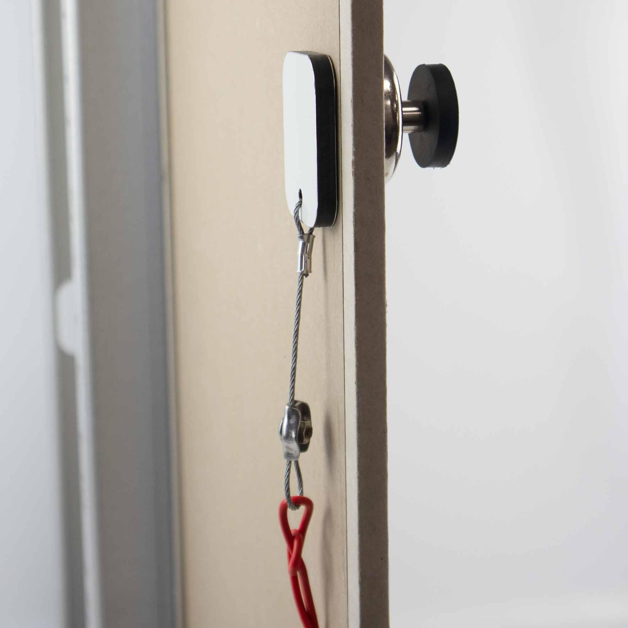 Electrician Magnet Kit with Cable Loop and Plaster Magnet, Silver White Black - Image 2