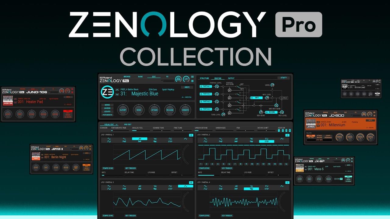 || ROLAND Zenology PRO | Professional quality VST Synthesizer | Virtual Plugins for Mac or Windows Use ||