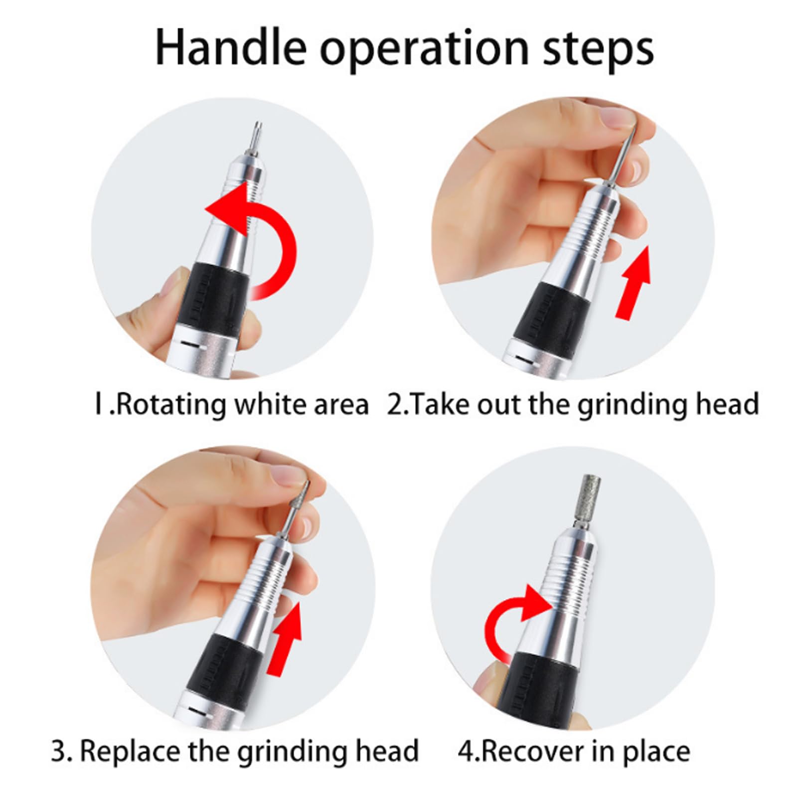 Lima Elettrica per Unghie - Set Professionale per Manicure per Rimuovere Le Unghie Finte e Curare la Pelle Morta delle Dita