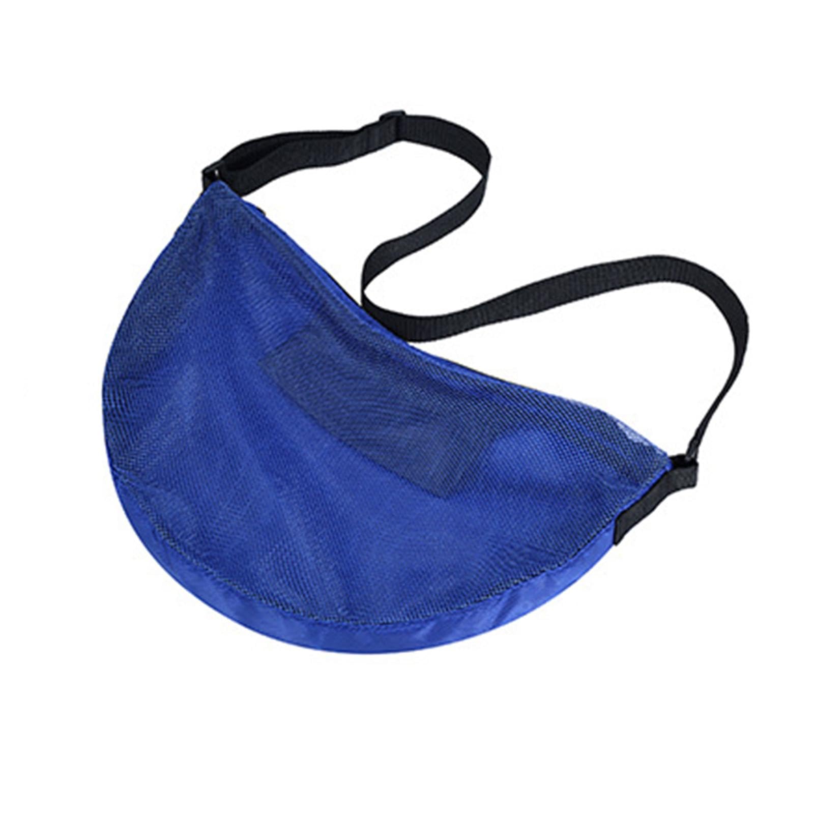 Basketball Carrier Bag Carrying with Pocket Ball Bag Mesh for Soccer Outdoor Blue-image-9