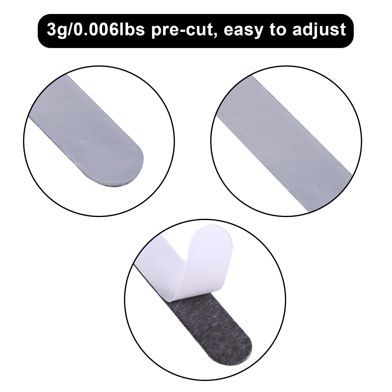 Ruban de Plomb Adhésif Golf 10pcs, 1 Rouleau 30g, Accessoires d'Entraînement Prédécoupés pour Réglage du Poids Raquette