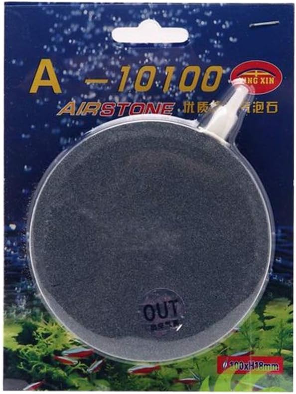 FixtureDisplays® Set of 8 Aquarium Air Stone Disk Air Stone Aquarium Fish Tank Aerator Bubble Diffuser Hydroponics12206 12206