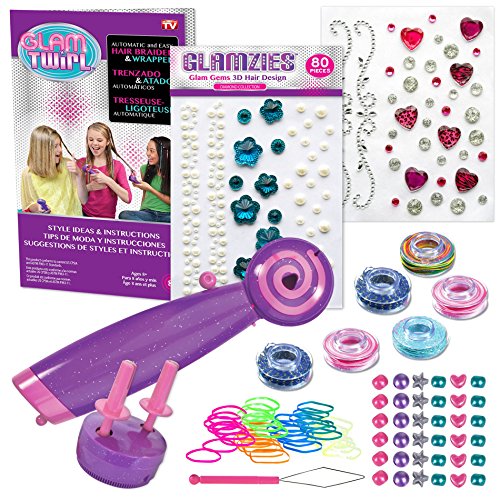 Original Glam Twirl Automatic Hair Braiding Tool For Easy Hairstyles For Girls As Seen On Tv