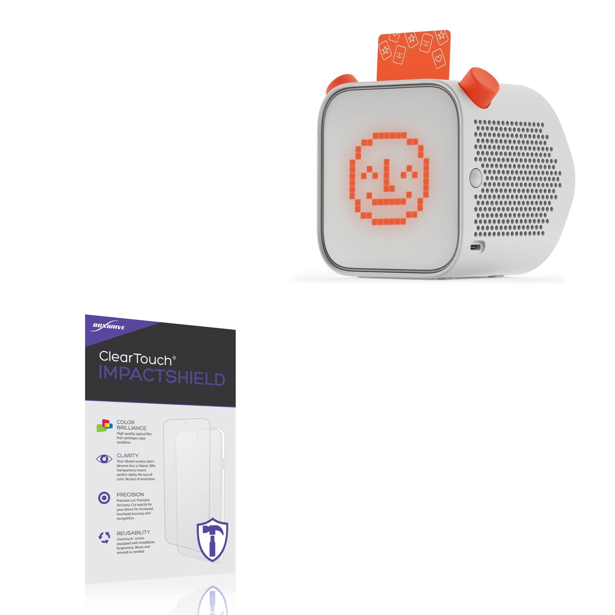 BoxWave Screen Protector Compatible with Yoto Player (3rd Gen) - ClearTouch ImpactShield (2-Pack), Impenetrable Screen Protector Flexible Film