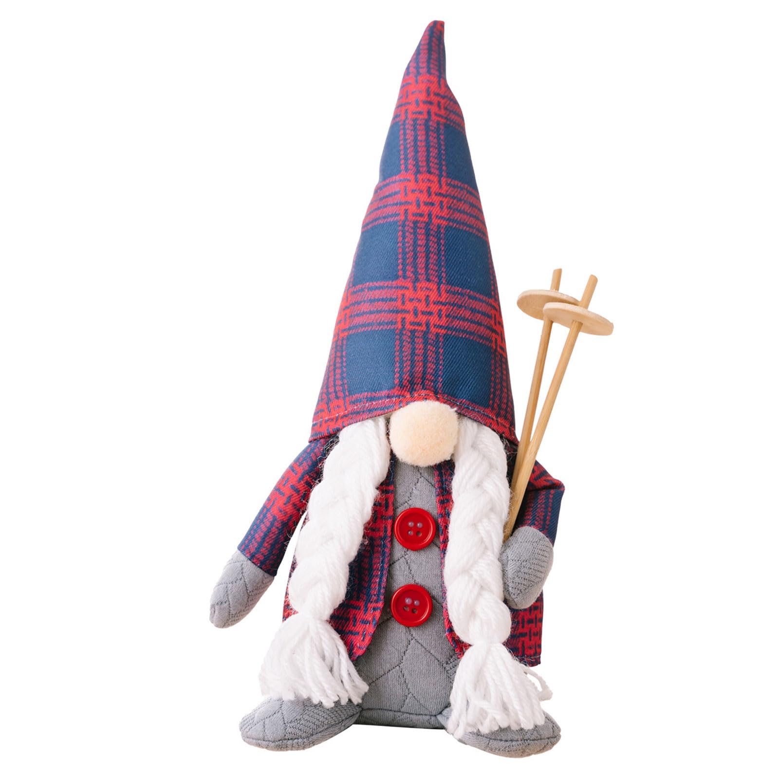 Hsioluted Christmas Faceless Doll Latticed Hat Christmas Decoration Scandinavian Tomtes Farmhouse Kitchen Tiered Tray Decor Gnomes Plush
